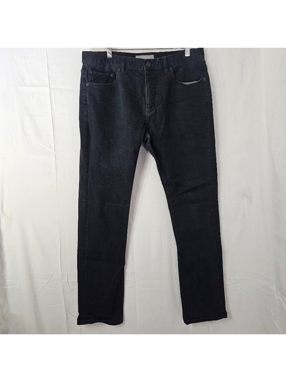 A-Frame Slim Jeans Mens Tag 34x32 Act 35x30 Black Denim Stretch Cotton Blend